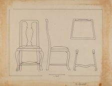 Side Chair, c. 1937. Creator: Henry Granet