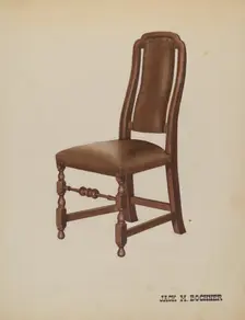 Side Chair, c. 1937. Creator: Jack Bochner