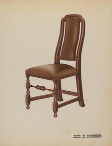 Side Chair, c. 1937. Creator: Jack Bochner