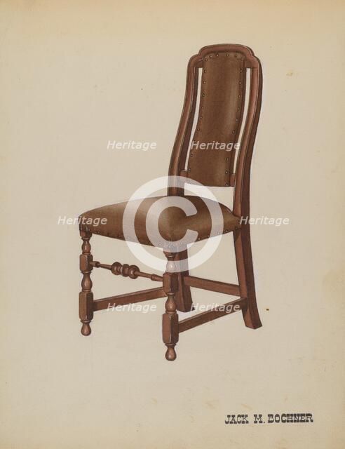 Side Chair, c. 1937. Creator: Jack Bochner.