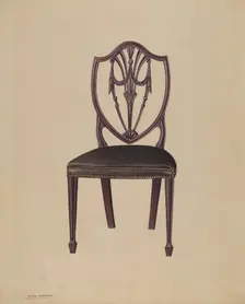 Side Chair, c. 1937. Creator: Louis Annino