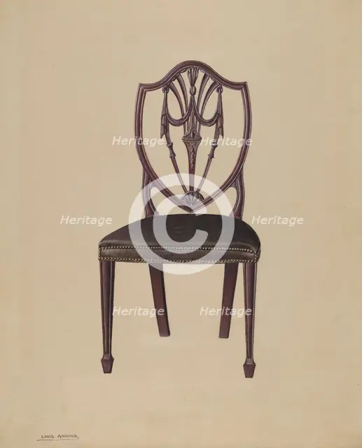 Side Chair, c. 1937. Creator: Louis Annino.