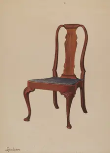 Side Chair, c. 1937. Creator: Louis Annino