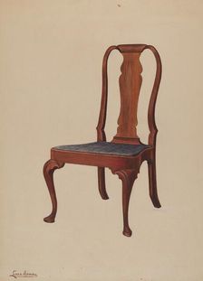 Side Chair, c. 1937. Creator: Louis Annino