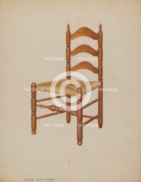 Side Chair, c. 1937. Creator: Ruth Bialostosky.