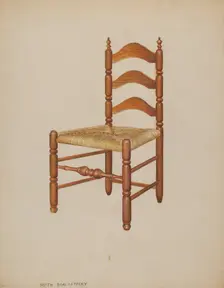 Side Chair, c. 1937. Creator: Ruth Bialostosky