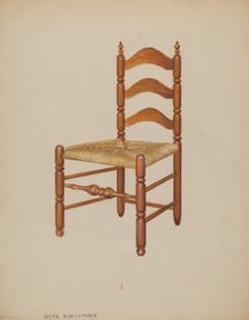 Side Chair, c. 1937. Creator: Ruth Bialostosky