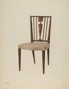 Side Chair, c. 1939. Creator: Charles Henning