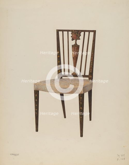 Side Chair, c. 1939. Creator: Charles Henning.