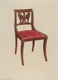 Side Chair, c. 1939. Creator: John Dana