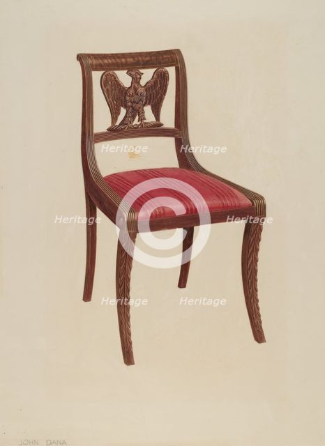 Side Chair, c. 1939. Creator: John Dana.