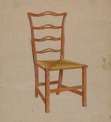 Side Chair, c. 1939. Creator: Ruth Bialostosky
