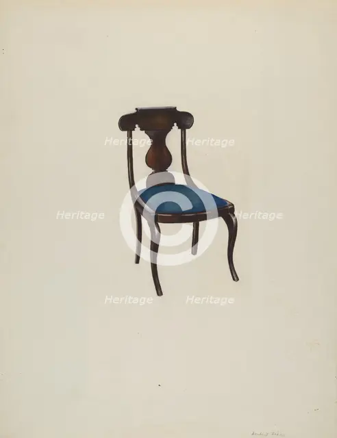 Side Chair, c. 1941. Creator: Herbert S. Frere.