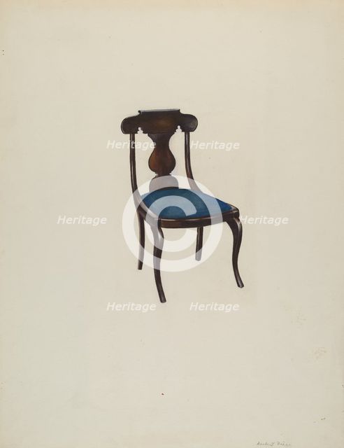 Side Chair, c. 1941. Creator: Herbert S. Frere.