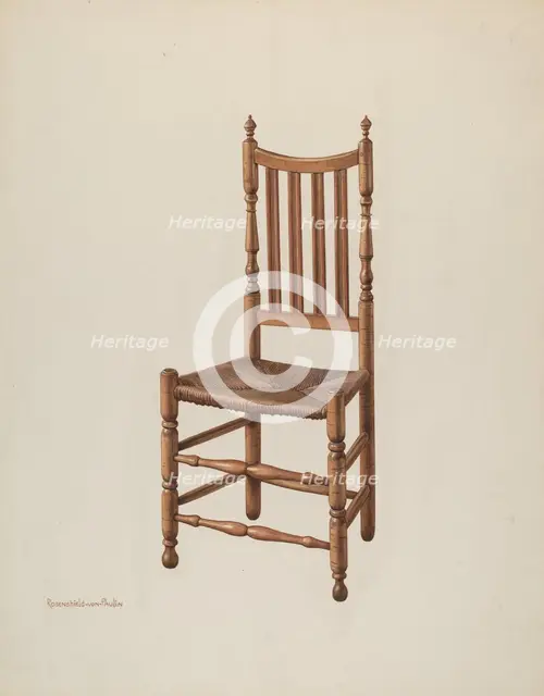 Side Chair, c. 1941. Creator: M. Rosenshield-von-Paulin.