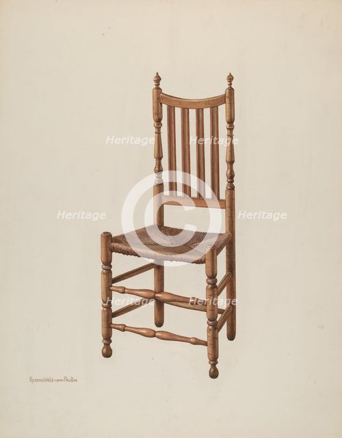 Side Chair, c. 1941. Creator: M. Rosenshield-von-Paulin.