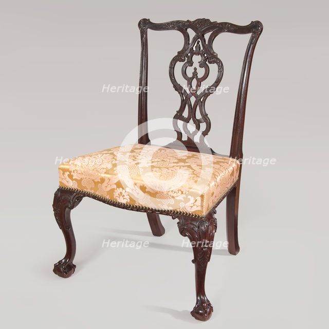 Side Chair, c1755-60. Creator: Unknown.