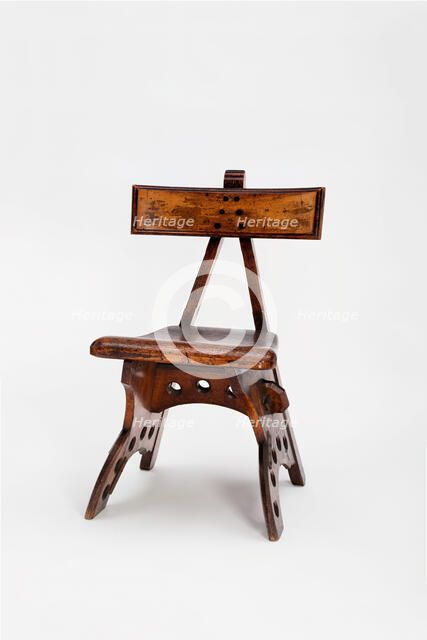 Side Chair, England, c. 1870. Creator: Edward Welby Pugin.