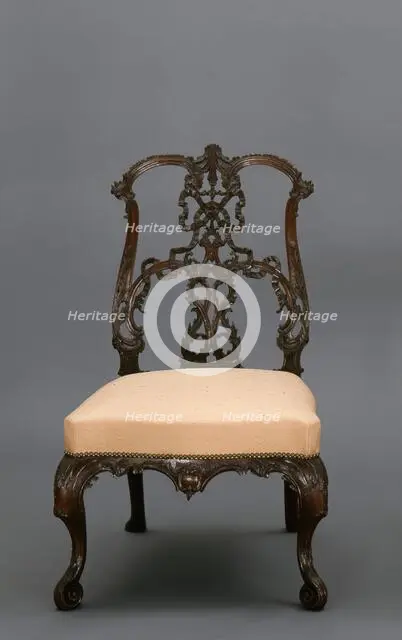 Side chair (from a set of 8), about 1755-1765. Creator: Thomas Chippendale.