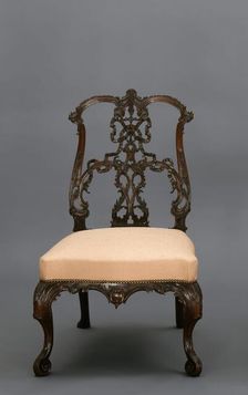 Side chair (from a set of 8), about 1755-1765. Creator: Thomas Chippendale