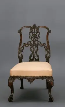 Side chair (from a set of 8), about 1755-1765. Creator: Thomas Chippendale