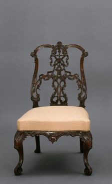 Side chair (from a set of 8), about 1755-1765. Creator: Thomas Chippendale
