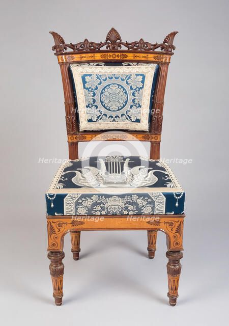 Side Chair, Italy, c. 1835. Creator: Filippo Pelagio, Palagi.