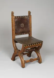 Side Chair, London, c. 1848. Creator: AWN Pugin