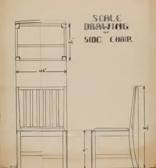 Side Chair (one of pair), 1937. Creator: Harold Smith