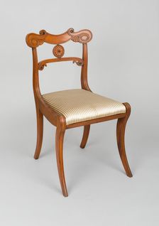 Side Chair (one of two), England, c. 1820. Creator: Unknown