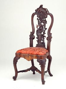 Side Chair, Portugal, c. 1745/55. Creator: Abraham Roentgen