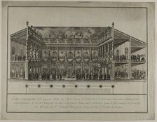Side Elevation and Perspective of Grand Ballroom, n.d. Creator: Domenico Cagnoni