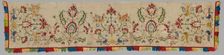 Side Panel of a Bedspread, 1700s. Creator: Unknown