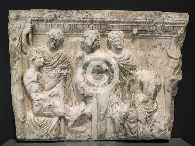 Side Panel of a Sarcophagus, First half of the 3rd century. Creator: Unknown.