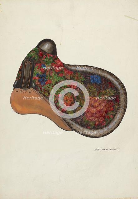 Side Saddle - California Syle, c. 1937. Creator: Harry Mann Waddell.