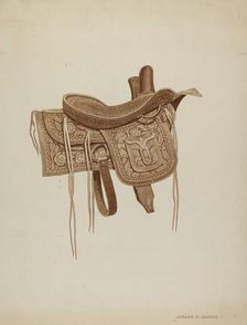 Side Saddle, c. 1937. Creator: Frank C. Barks