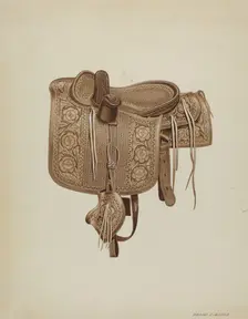 Side Saddle, c. 1937. Creator: Frank C. Barks