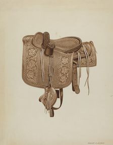 Side Saddle, c. 1937. Creator: Frank C. Barks