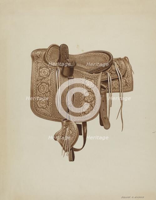 Side Saddle, c. 1937. Creator: Frank C. Barks.