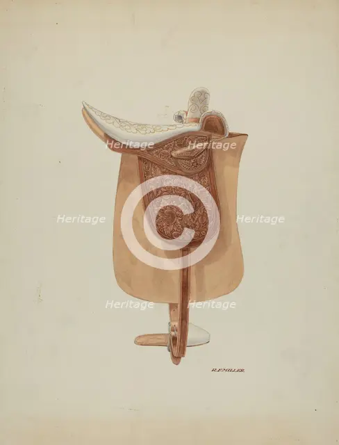 Side Saddle, c. 1938. Creator: Randolph F Miller.