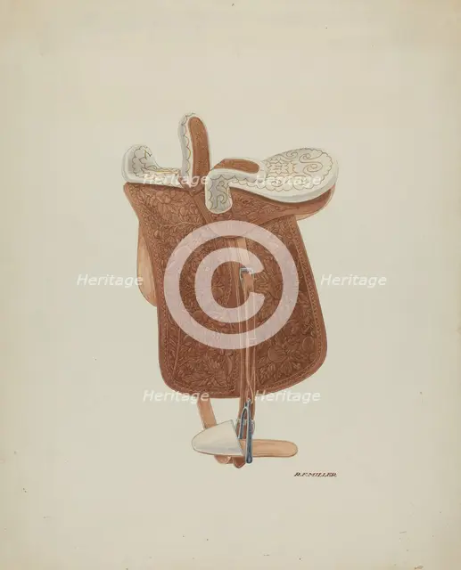 Side Saddle, c. 1938. Creator: Randolph F Miller.