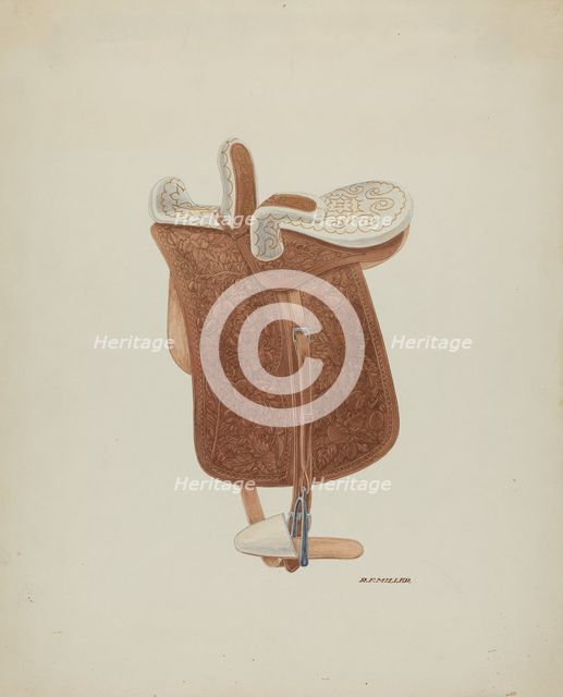 Side Saddle, c. 1938. Creator: Randolph F Miller.