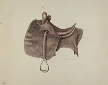 Side Saddle, c. 1939. Creator: Bertha Semple