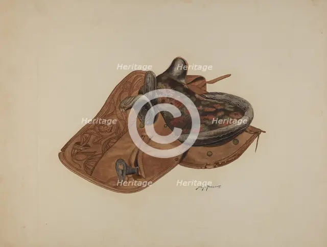 Side Saddle, c. 1941. Creator: Sydney Roberts.