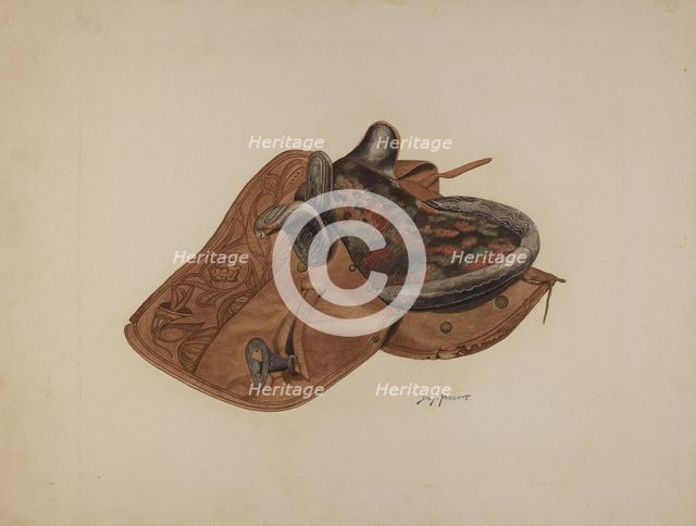 Side Saddle, c. 1941. Creator: Sydney Roberts.