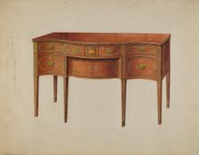 Sideboard, 1935/1942. Creator: Harry Eisman