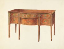 Sideboard, 1935/1942. Creator: Unknown