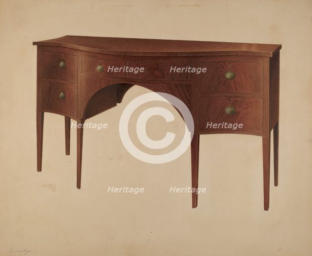 Sideboard, 1940. Creator: Isidore Sovensky.