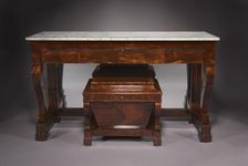 Sideboard and Cellarette, c. 1840. Creator: Duncan Phyfe and Son (American, 1768-1854)