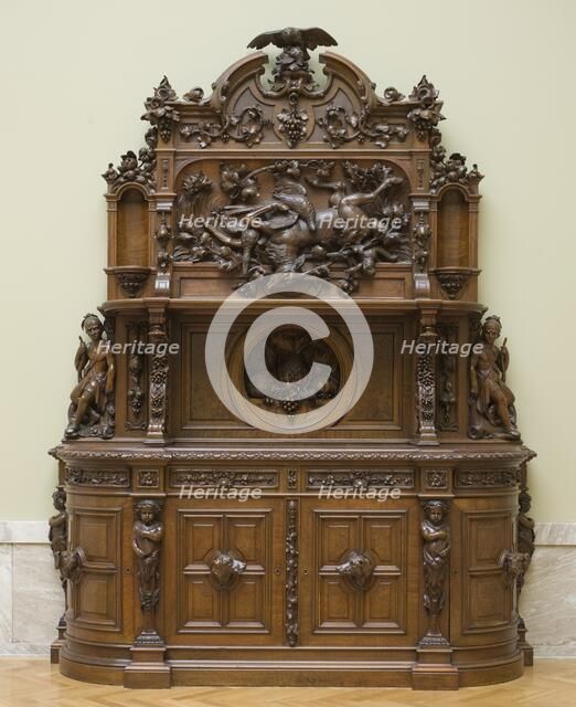 Sideboard, c. 1855. Creator: Joseph Alexis Bailly (American, 1825-1883), attributed to.